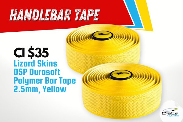 Polymer Handlebar Tape, Yellow